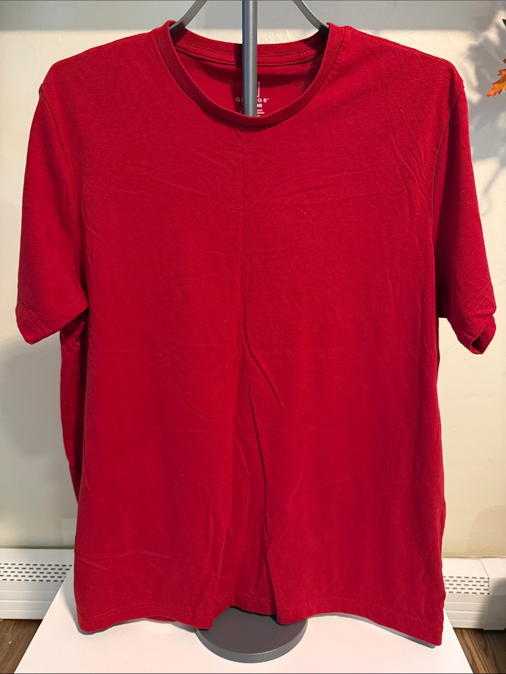 George Red Short Sleeve Crewneck Tee